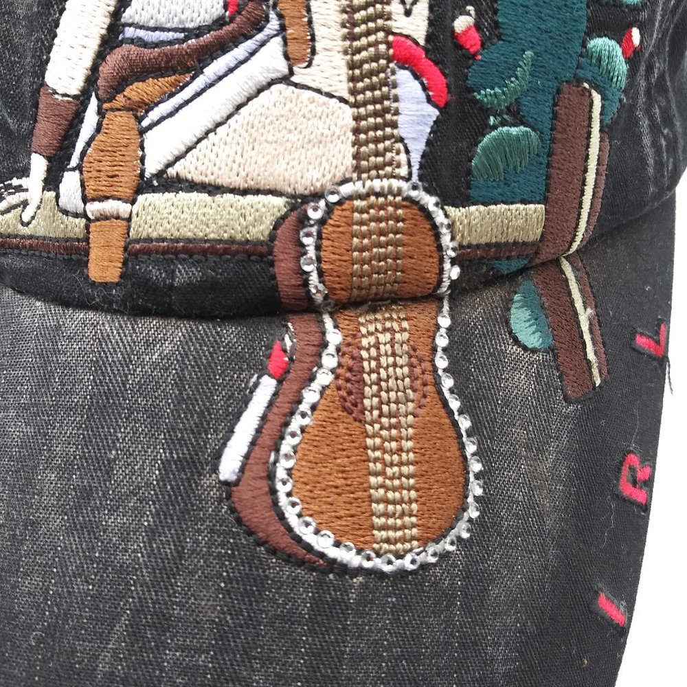 Retro Cowgirl  Distressed Cap - Picture 9 of 12